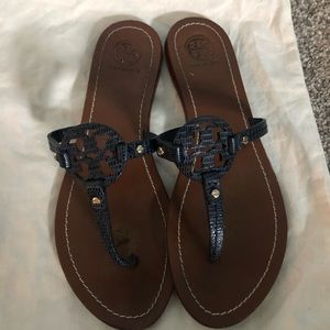 Tory Burch flip flops with duster bag